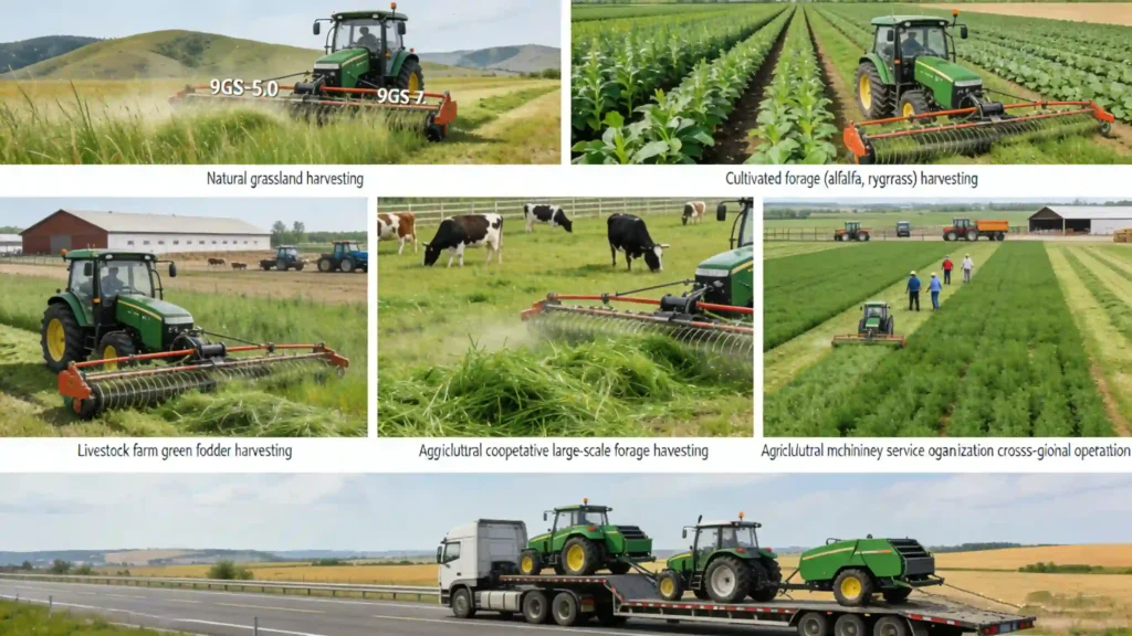 9GS 5.0 towed dual blade mower is widely used