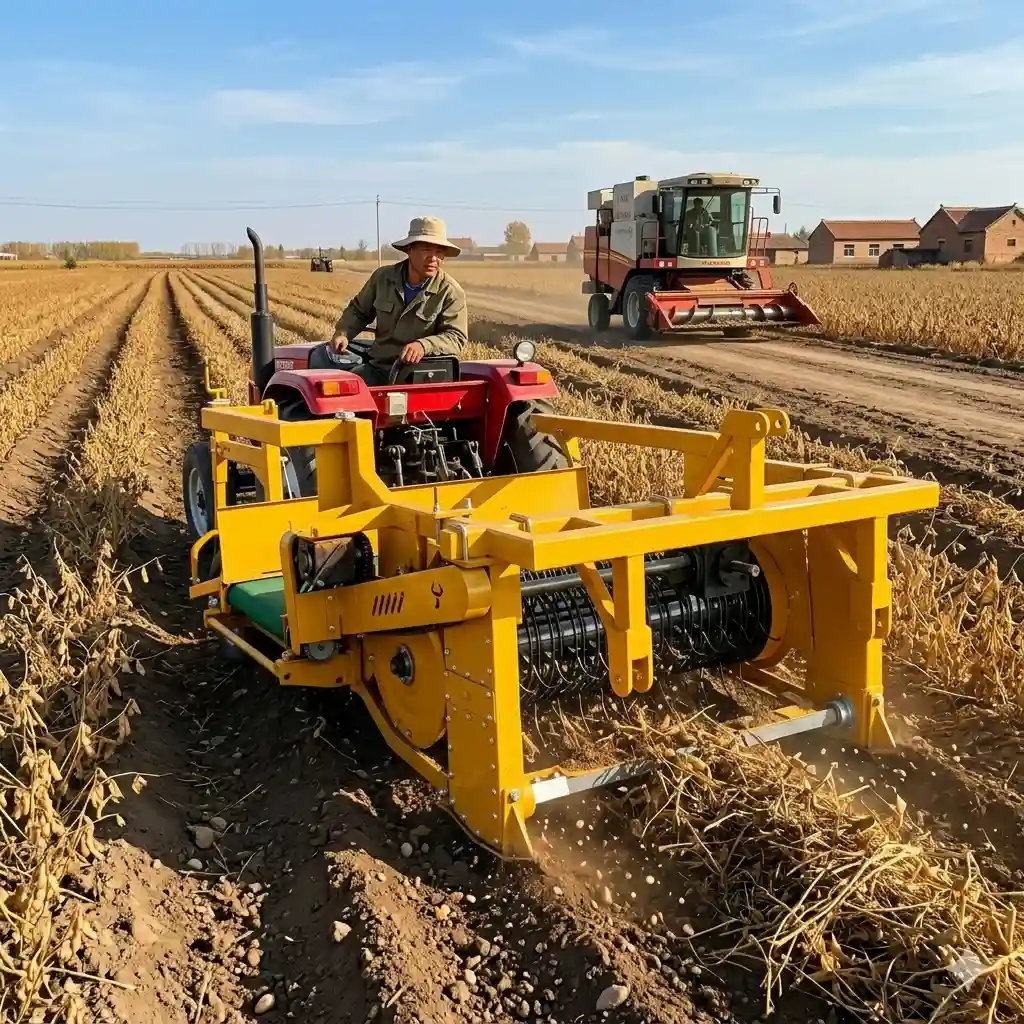 4BYH-1.3 Kidney Bean Puller _ 2 Row PTO Tractor Harvester (2)