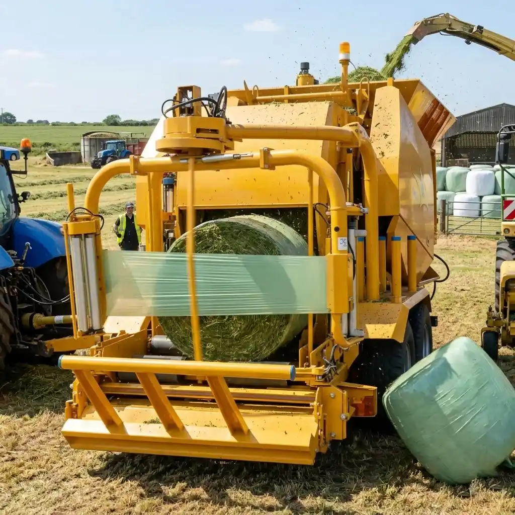 9YCM-850 Combined Baler and Wrapper application